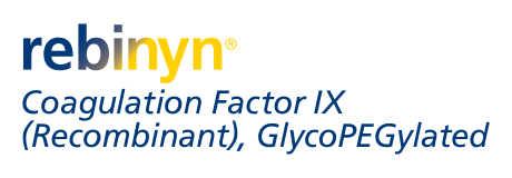 Rebinyn Coagulation Factor IX (Recombinant), GlycoPEGylated logo.