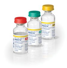 three rebinyn vials