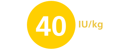 40 IU/kg