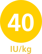 40 IU/kg