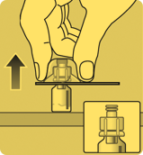 Preparing Rebinyn® infusion step 1: Attach