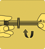 Preparing Rebinyn® infusion step 2: Twist
